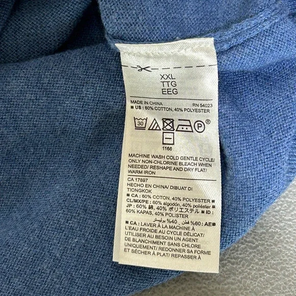 Old Navy Mens Vneck Sweater Size XXL Preppy Vneck Church Dressy Office Career - Picture 5 of 8